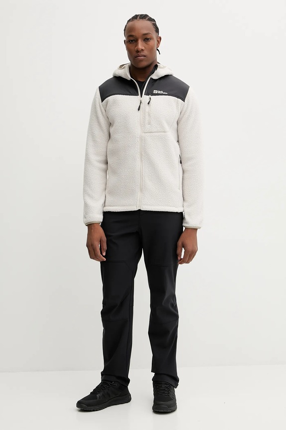 Jack Wolfskin hanorac KAMMWEG PILE 1711271 bej AW25