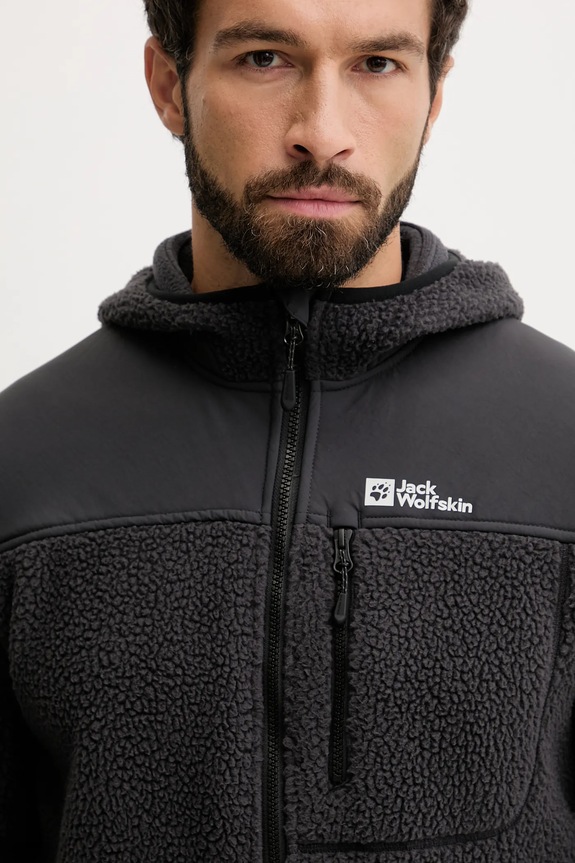 Спортивная кофта Jack Wolfskin KAMMWEG PILE серый 1711271
