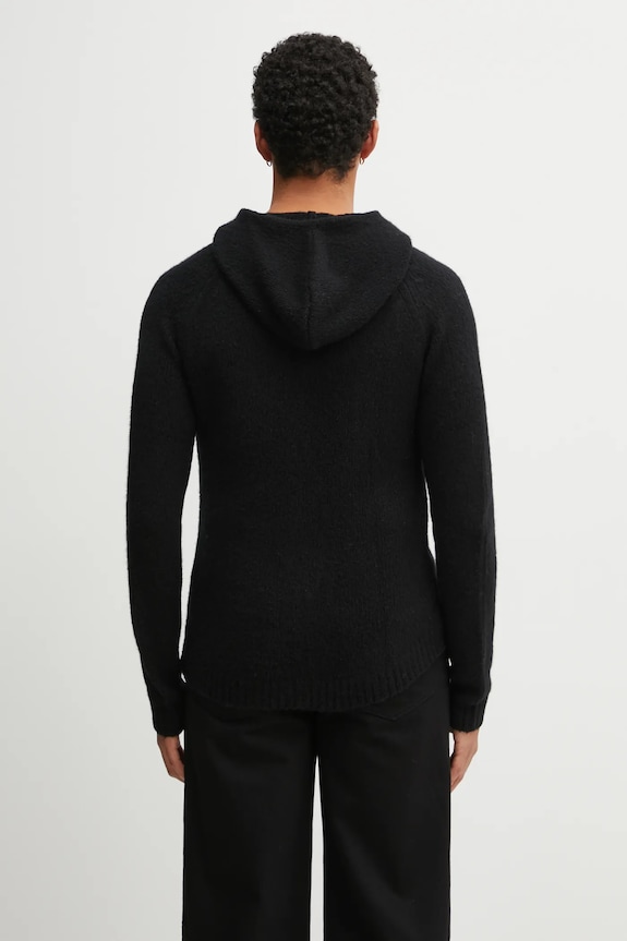 Oblečení Kardigan s příměsí vlny Heliot Emil AW25.M.07.085.BLK01 černá