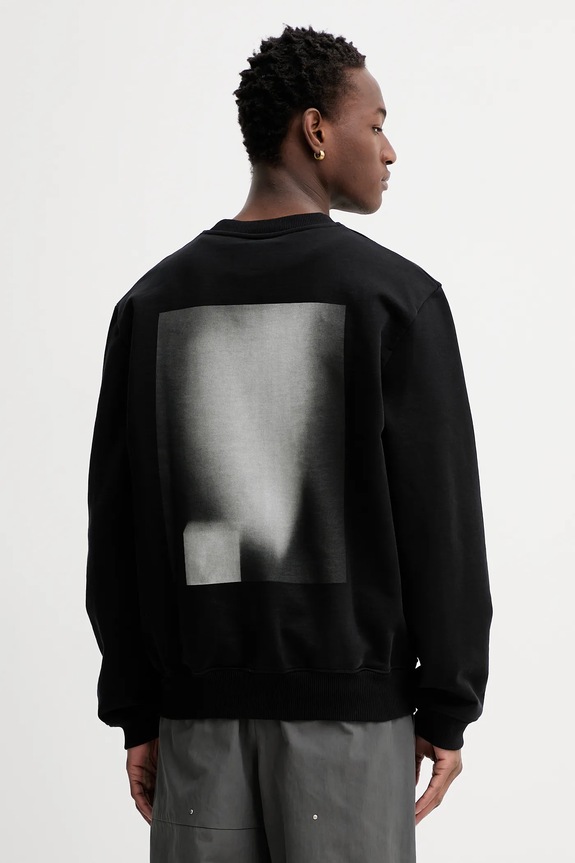 Odzież Heliot Emil bluza bawełniana AW25.M.08.086.BLK01 czarny