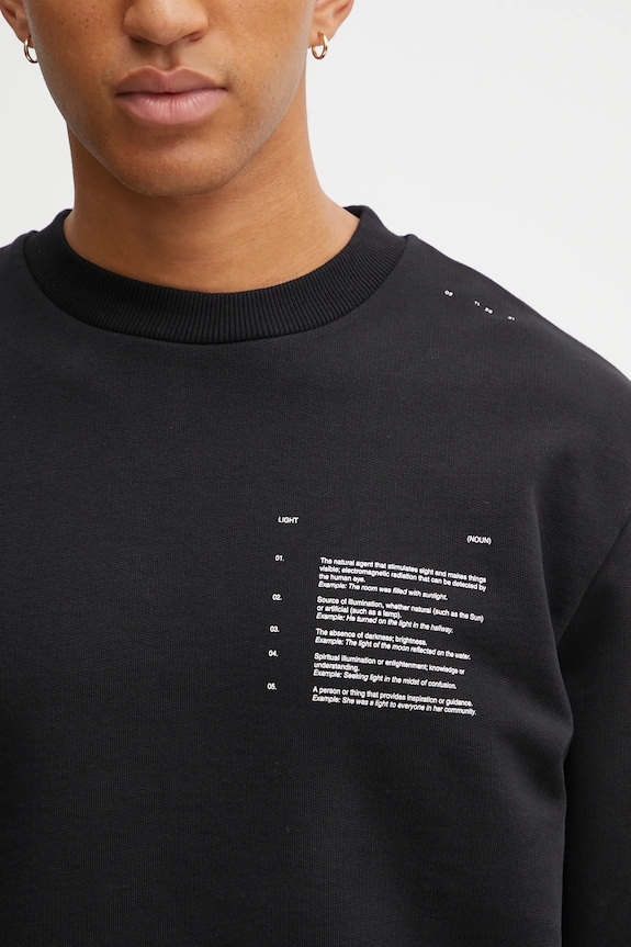 Хлопковая кофта Heliot Emil чёрный AW25.M.08.086.BLK01