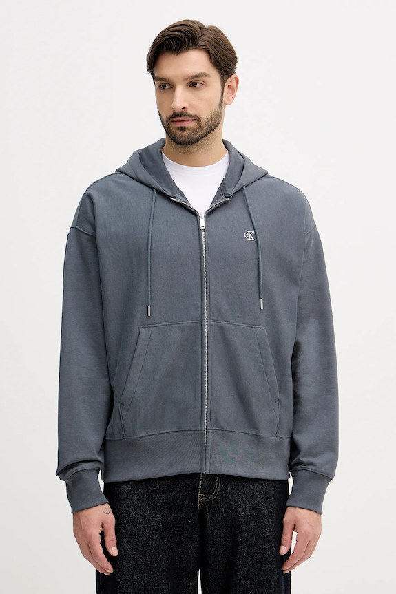 Calvin Klein Jeans felső sima szürke LV04RD232G