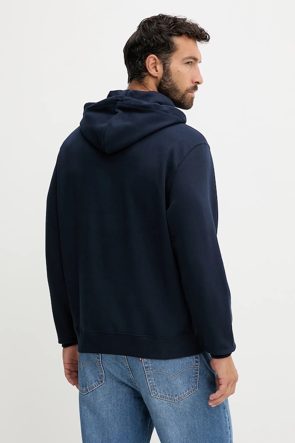 Calvin Klein Jeans μπλούζα με κουκούλα ανδρική βαμβακερή LV04RD243G σκούρο μπλε SS26