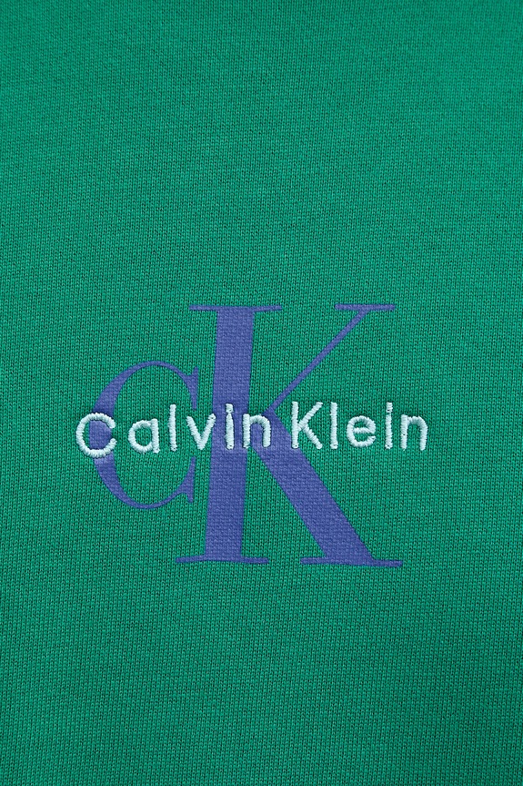 Calvin Klein Jeans Суичър с качулка мъжки памучен LV04RD243G зелен