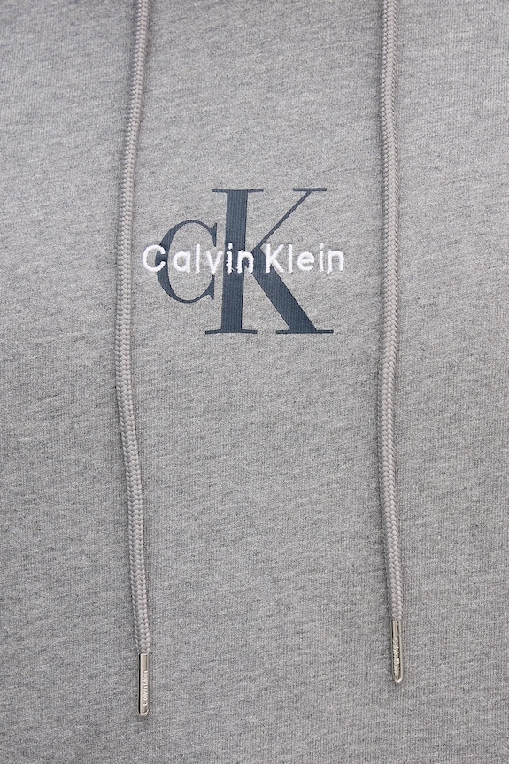 Calvin Klein Jeans bluza z kapturem męska bawełniana LV04RD243G szary