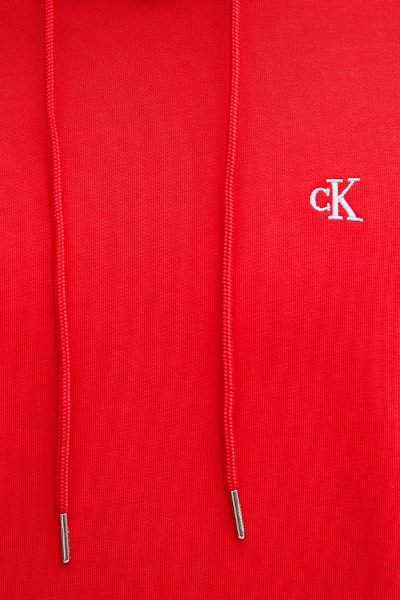 Calvin Klein Jeans bluza z kapturem męska bawełniana LV04RC297G czerwony