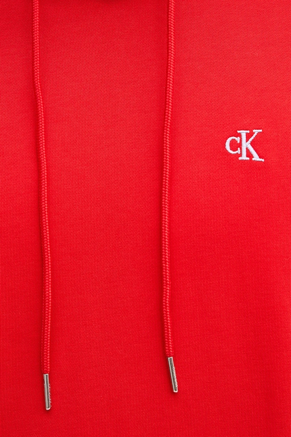 Calvin Klein Jeans bluza z kapturem męska bawełniana LV04RC297G czerwony