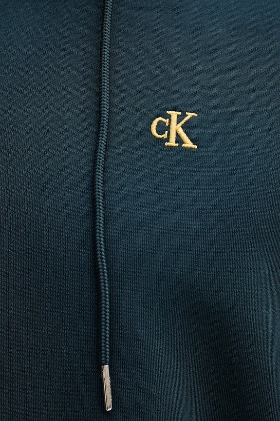 Calvin Klein Jeans bluza z kapturem męska bawełniana LV04RC297G zielony