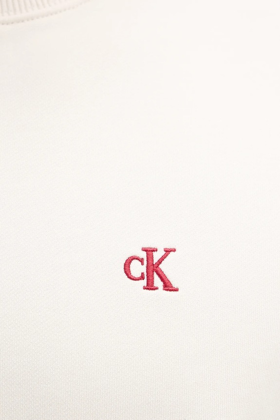 Calvin Klein Jeans felpa da uomo in cotone LV04RC296G beige