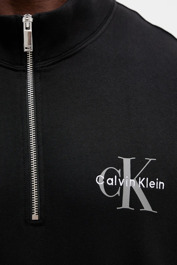 Βαμβακερή μπλούζα Calvin Klein Jeans LV04RD244G μαύρο