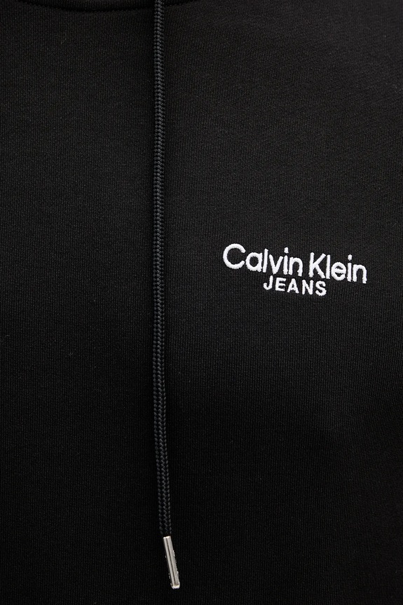 Βαμβακερή μπλούζα Calvin Klein Jeans LV04RD002G μαύρο