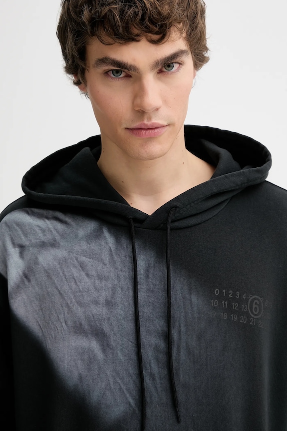 MM6 Maison Margiela hanorac de bumbac pentru copii negru SH2GU0024.M25024.899