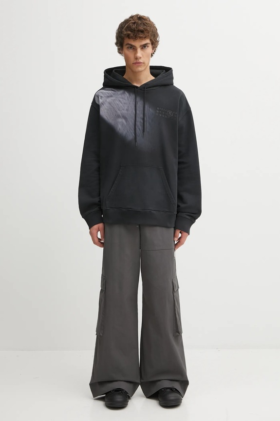 Хлопковая кофта MM6 Maison Margiela SH2GU0024.M25024.899 чёрный