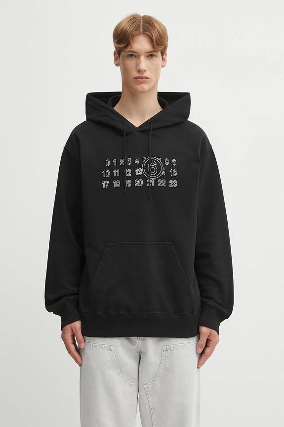 MM6 Maison Margiela cotton sweatshirt cotton black SH0GU0035.M25025.900