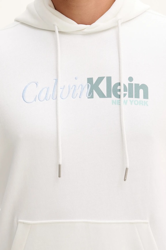 Βαμβακερή μπλούζα Calvin Klein LV04LD241G λευκό