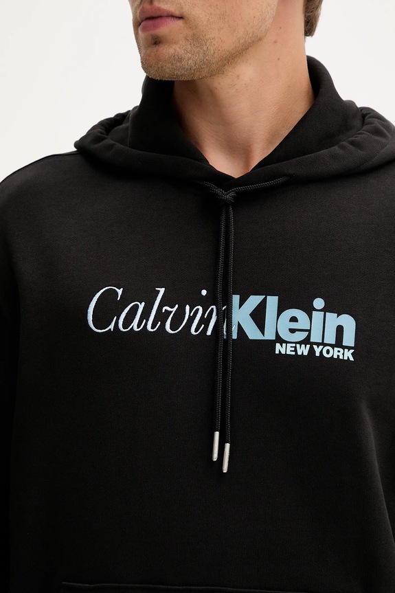 Calvin Klein pamut melegítőfelső LV04LD241G fekete