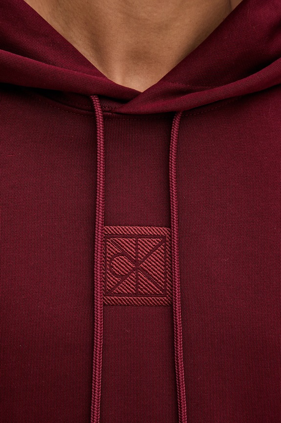 Calvin Klein bluză LV14LD225G burgundia