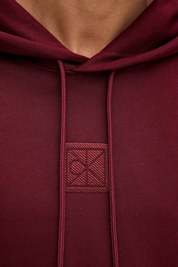 Calvin Klein bluză LV14LD225G burgundia