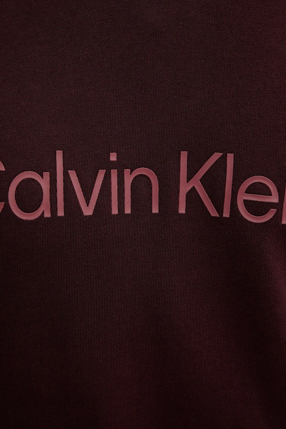 Calvin Klein bluza bawełniana LV14LD231G bordowy
