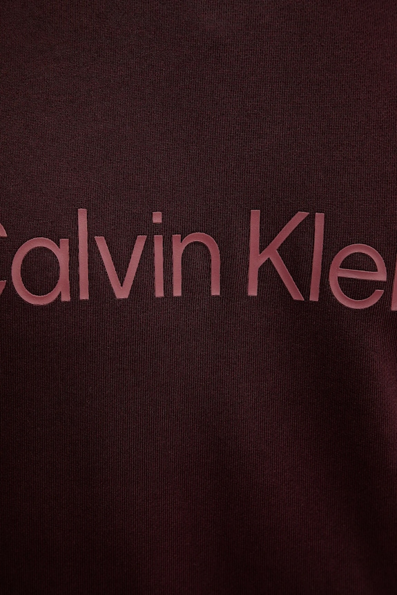 Calvin Klein bluza bawełniana LV14LD231G bordowy