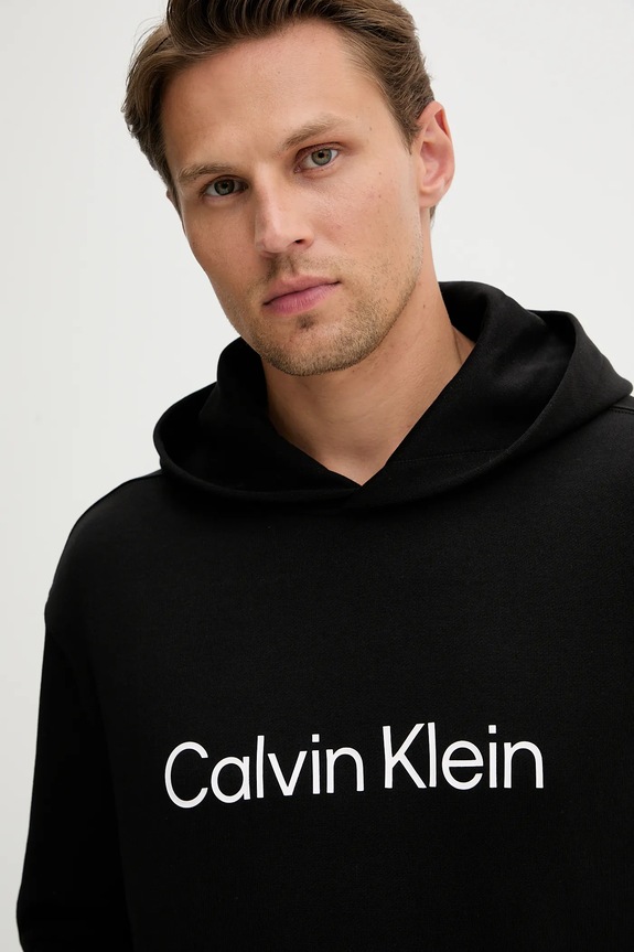 Calvin Klein pamut melegítőfelső fekete LV14LD231G
