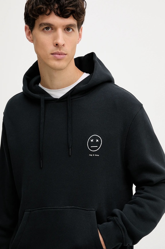 Rag & Bone felső fekete RF7025FT2GM