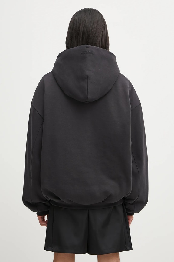Odzież VETEMENTS bluza Puffed Oversized Zip-Up UH76ZU860B czarny