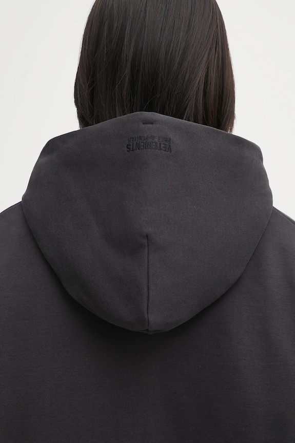 VETEMENTS bluza Puffed Oversized Zip-Up UH76ZU860B czarny