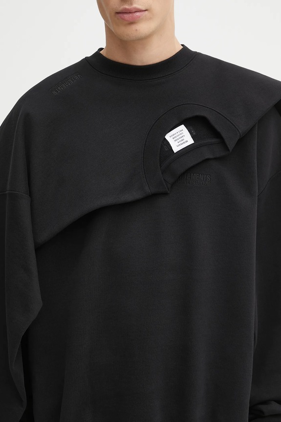 VETEMENTS felpa Double Layered UH76CW400B nero