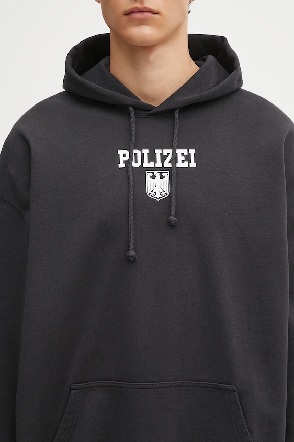 Кофта VETEMENTS Polizei Oversized чорний UH76HD300B