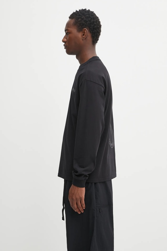 Napapijri longsleeve bawełniany S-Coldirai NP0A88YC9411 czarny AW25