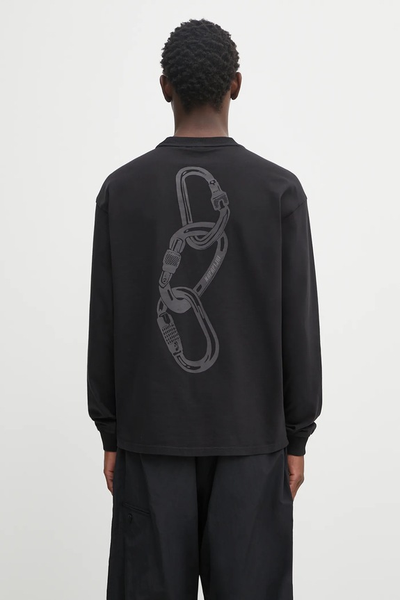 Odzież Napapijri longsleeve bawełniany S-Coldirai NP0A88YC9411 czarny