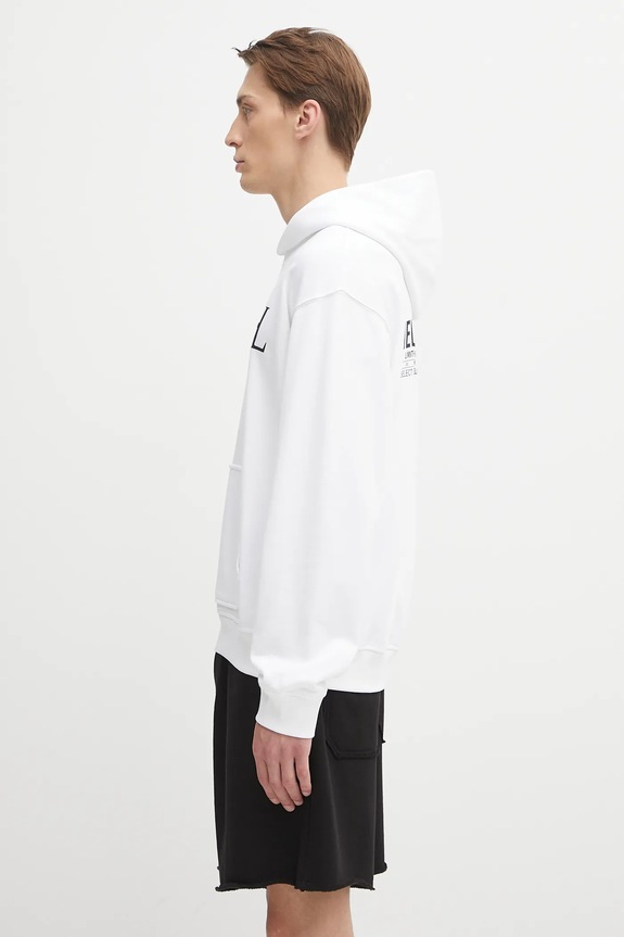 Helmut Lang hanorac de bumbac P04HM508 alb AW25