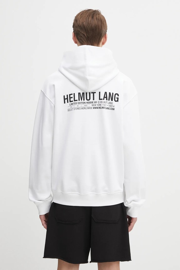 Îmbrăcăminte Helmut Lang hanorac de bumbac P04HM508 alb