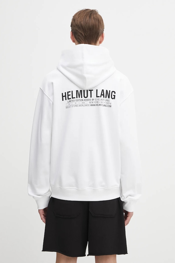 Îmbrăcăminte Helmut Lang hanorac de bumbac P04HM508 alb