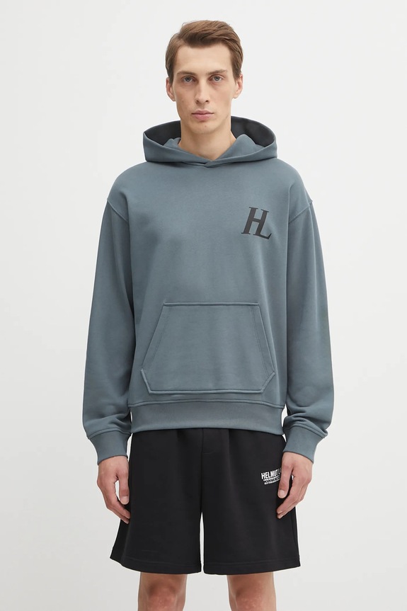 Oblečenie Bavlnená mikina Helmut Lang P04HM508 modrá