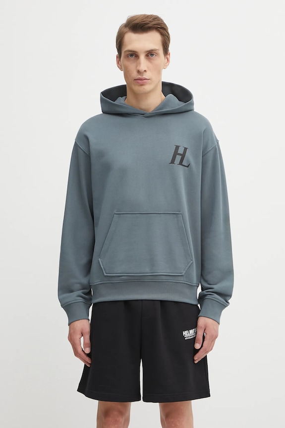 Oblečenie Bavlnená mikina Helmut Lang P04HM508 modrá