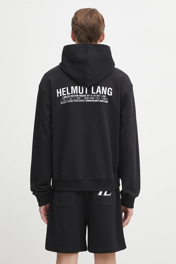 Helmut Lang cotton sweatshirt cotton black P04HM508