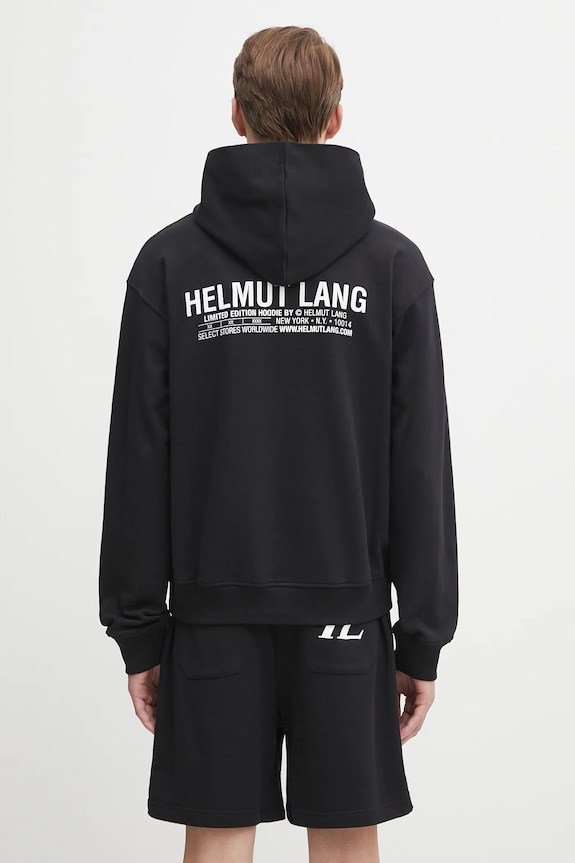 Helmut Lang cotton sweatshirt cotton black P04HM508