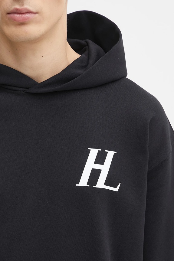 Helmut Lang cotton sweatshirt black P04HM508