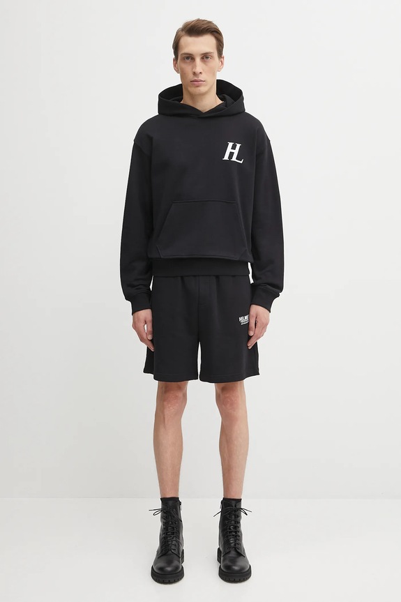 Helmut Lang cotton sweatshirt P04HM508 black