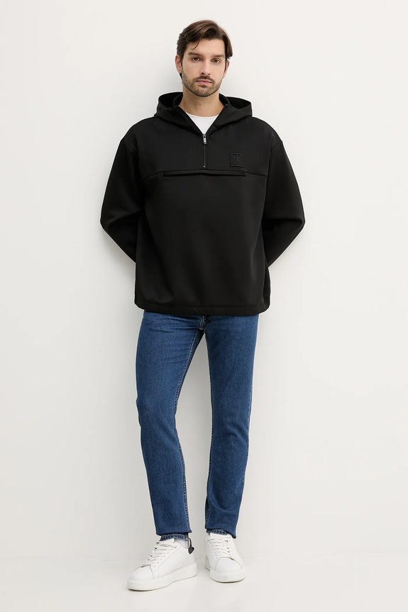 Mikina Calvin Klein LV04RD212G čierna AW25