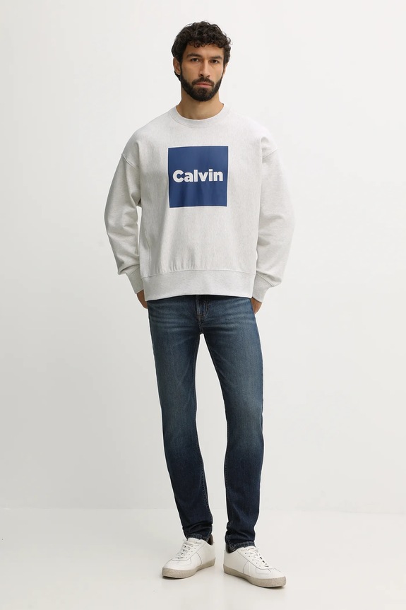 Calvin Klein Jeans bluza LV04RD216G szary AW25
