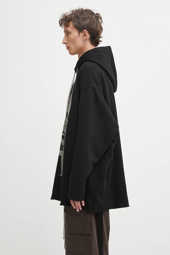 Rick Owens DRKSHDW felpa in cotone Peter DU02E7280.FEP1P nero AW25
