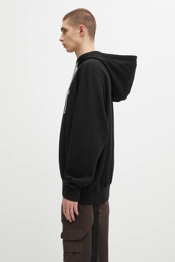 Хлопковая кофта Rick Owens DRKSHDW Oversized DU02E7262.FEP2P чёрный AW25