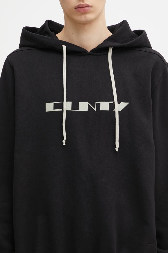 Хлопковая кофта Rick Owens DRKSHDW Oversized чёрный DU02E7262.FEP2P