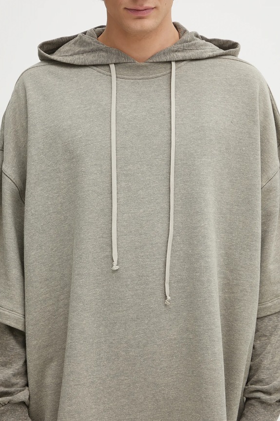 Rick Owens DRKSHDW bluza Tommy Hustler szary DU02E7271.FGMJGM