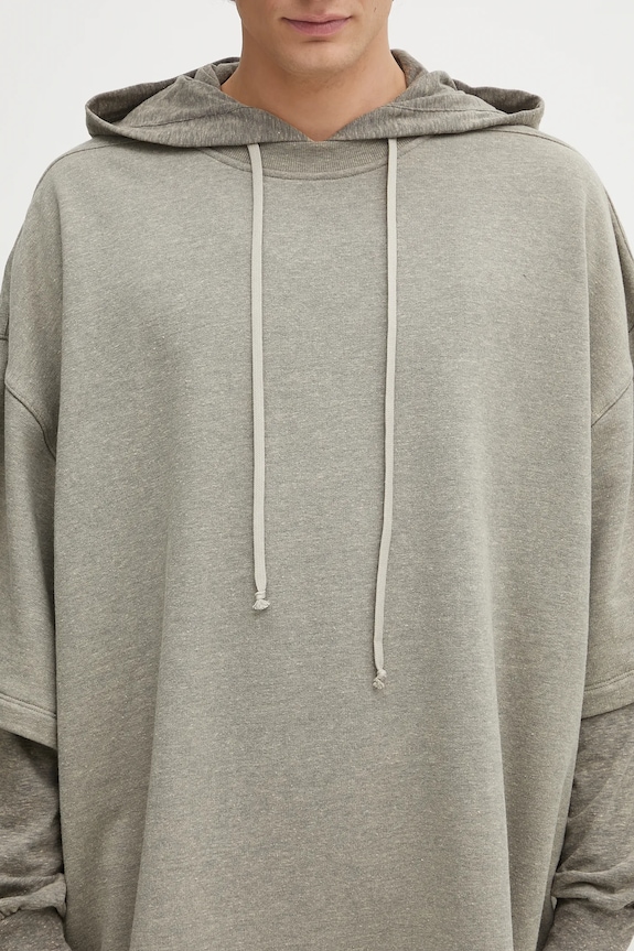 Rick Owens DRKSHDW bluza Tommy Hustler szary DU02E7271.FGMJGM