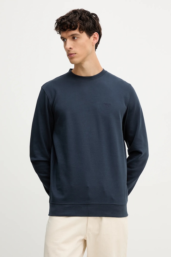 Dukserica Barbour LAMBETH bez kapuljače mornarsko plava MOL0712