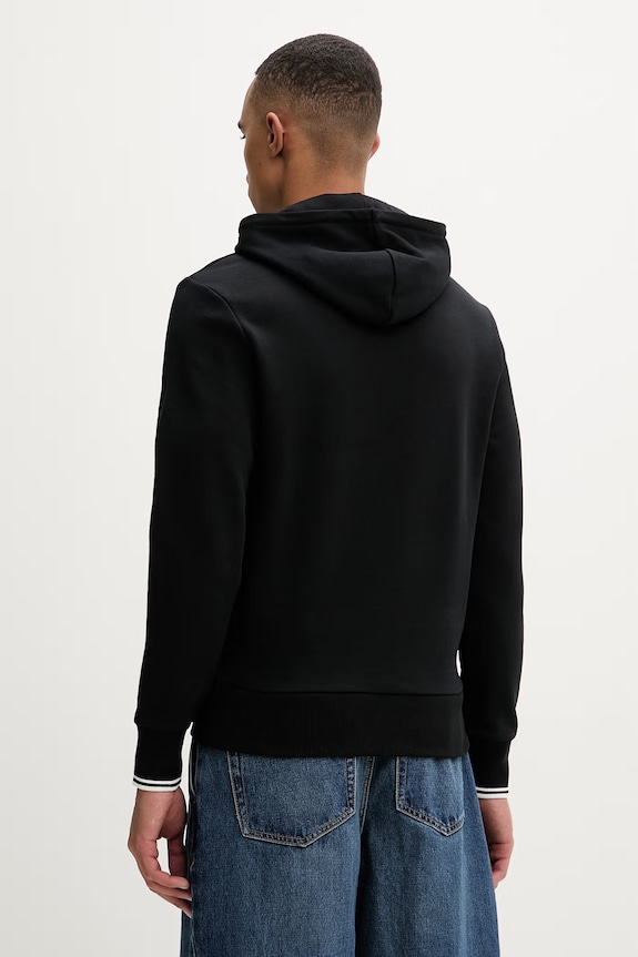 Oblečenie Fred Perry mikina s kapucňou dámska bavlnená M2643 čierna